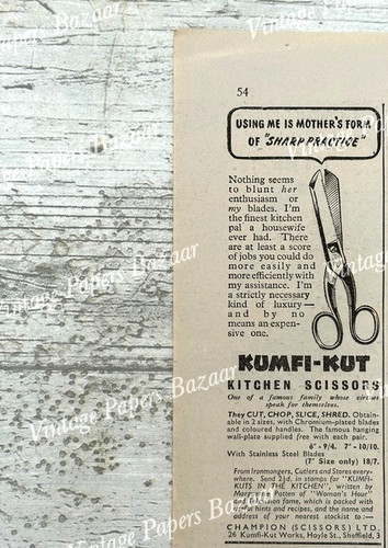 Kumfi kut kitchen scissors - kumfi-kut,
