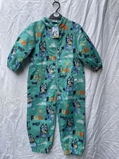 Green Bluey Character Puddlesuit Shower Resistant 4-5 Years BNWT