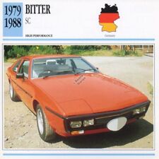 1979-1988 BITTER SC Classic Car Photo/Info Maxi Card