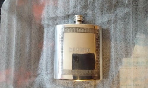 Sheffield pewter hip flask - pewter, 5oz
