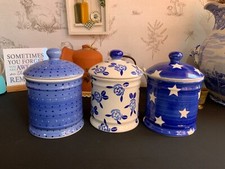 Whittard of chelsea Clipper Tea storage cannister Blue *MULTI*