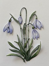 6 Snowdrop Flowers Die Cuts