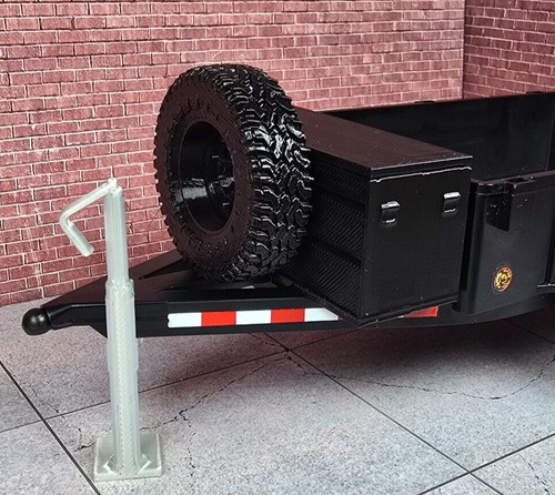 Trailer tool box - and, spare