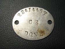 WW2 dog tag - Ex Forgotten