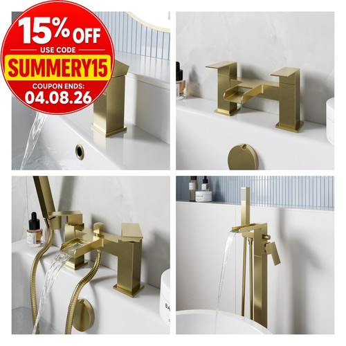 Waterfall bathroom taps - bathroom,