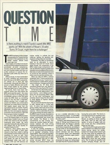 Nissan sunny coupe 16v v - nissan,