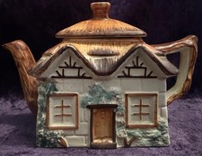 Decorative Teapot Keele St Pottery Vintage Cottage Ware Teapot Hand Painted 