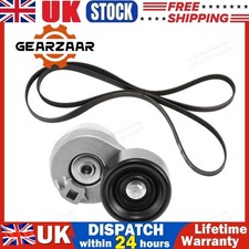 FOR FORD TRANSIT MK6 FAN DRIVE BELT AND TENSIONER 2.4 2000-2006 1755162 LESS A/C