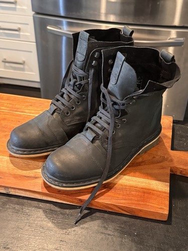 Martens black leather pier - black,