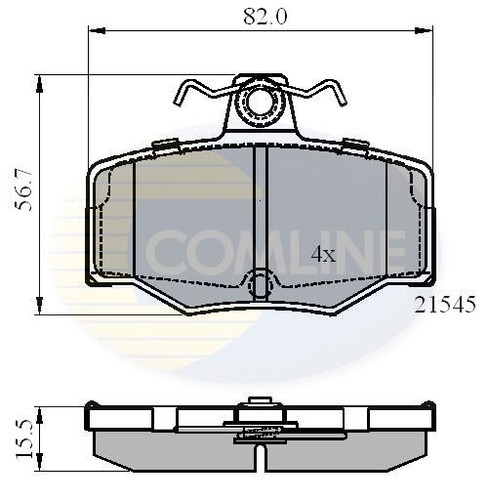 Brake pad set for disc - brake,