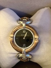 Gucci Women's Vintage Bamboo Bracelet with Watch - Good Condition!