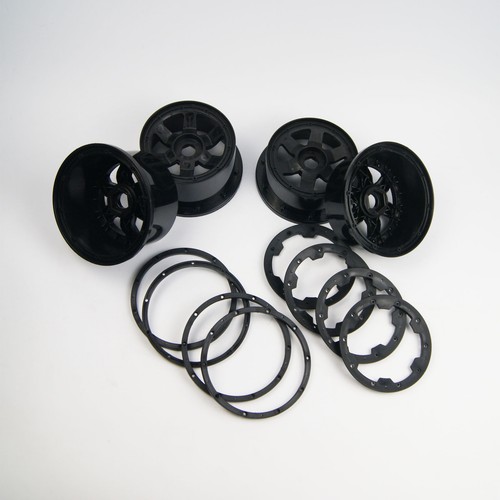 Black front and rear wheel - front,