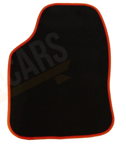 Black carpet floor mats - x,