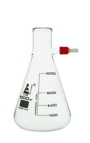 Litre filter flask lab - 1, glass