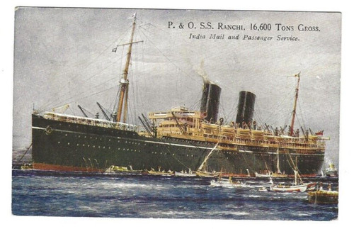Ships boats postcards p - boats, p&o