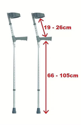 Coopers pair elbow crutches - elbow,