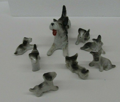 Vtg porcelain scottie - porcelain, terrier