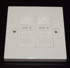 Cat6 RJ45 Double Face Plate