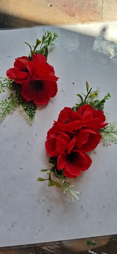 Hair flower and corsage brooch - flower,