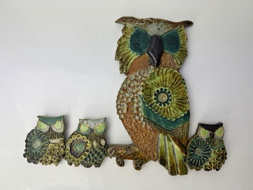 Retro mcm studio pottery owl - pottery,