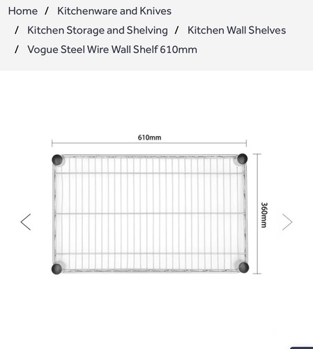 Vogue steel wire wall - vogue, shelf
