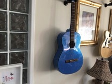 acoustic guitar used right handed made by Chantry with nylon strings