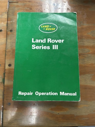 Land rover series repair - rover,