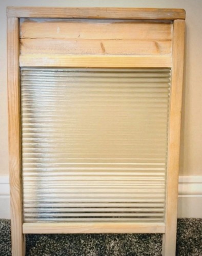 Antique glass washboard - antique,