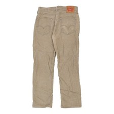 White Tab 514 Levis Cord Trousers - 32W 34L Beige Cotton