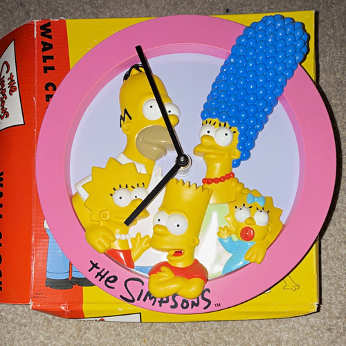 The simpsons wall clock - 3d,