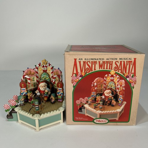 Vintage visit with santa - visit,