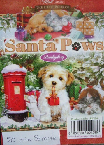 Hunkydory sample mix card - 20,