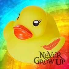 10 Mini Yellow Bathtime Rubber