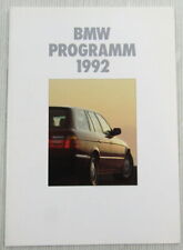 1992 BMW Programme Brochure -