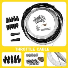 5Metres Motorcycle Diy Throttle Cable Kit Nipples Ferrules Fit Pit Dirt Bike NEW