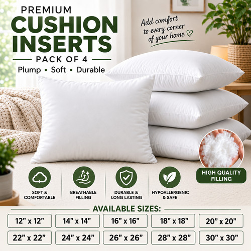 Pack cushion inserts all - of,
