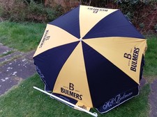 Unused Bulmers Beer Large Black Garden Sun Umbrella Parasol