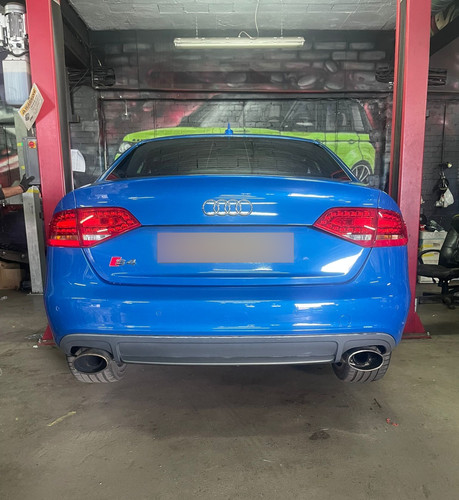Audi exhaust back - exhaust, box
