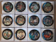 Full Set of 12 Boxed RUSSIAN LEGENDS Fairy Tale Collectors Plates + Certificates