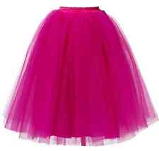 5 Layers 80s Fancy Dress Woman Girl Tutu Skirt Underskirt Petticoats Hen Party