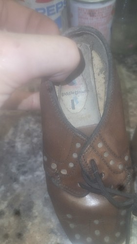 Vintage leather oxford shoes - leather,