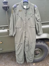USAF RAF Flying Suit CWU-27/P SIZE 46S Aircrew COVERALLS Sage GREEN 