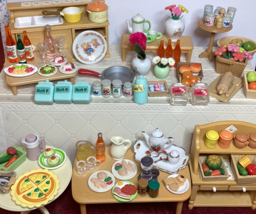Sylvanian families kitchen - sylvanian,