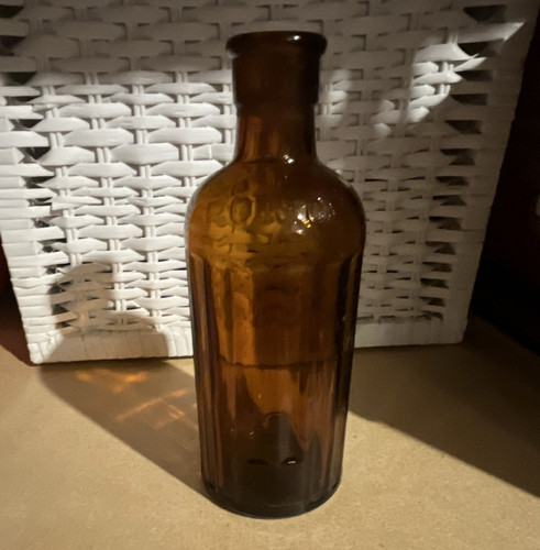 Vintage amber glass - glass, poison
