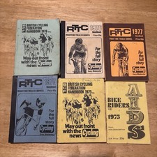 BCF RTTC 1970s Cycling Handbooks x 6 Vintage Bicycle Booklets Bike Aids