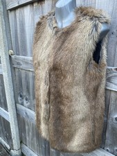 Cute And Cosy Brown ZARA Faux Fur Great Condt. Gilet🥰🥰🥰 size medium