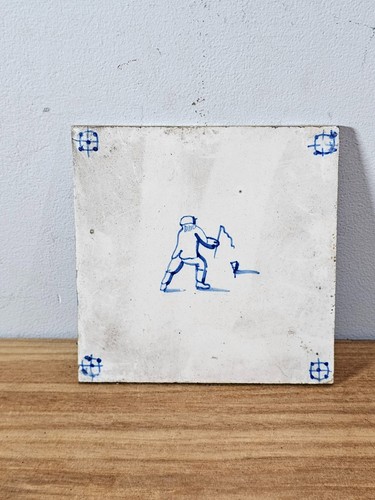 Antique delft tile blue - delft,