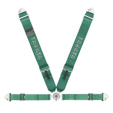 Takata FIA 4-Point Harness With Asm 3 Inch Shoulder Strap 2Inch Lap Belt Pull Up