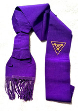 Masonic order of the Pilgrims Preceptors - purple sash