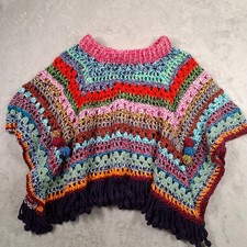 Handmade Poncho Womens One